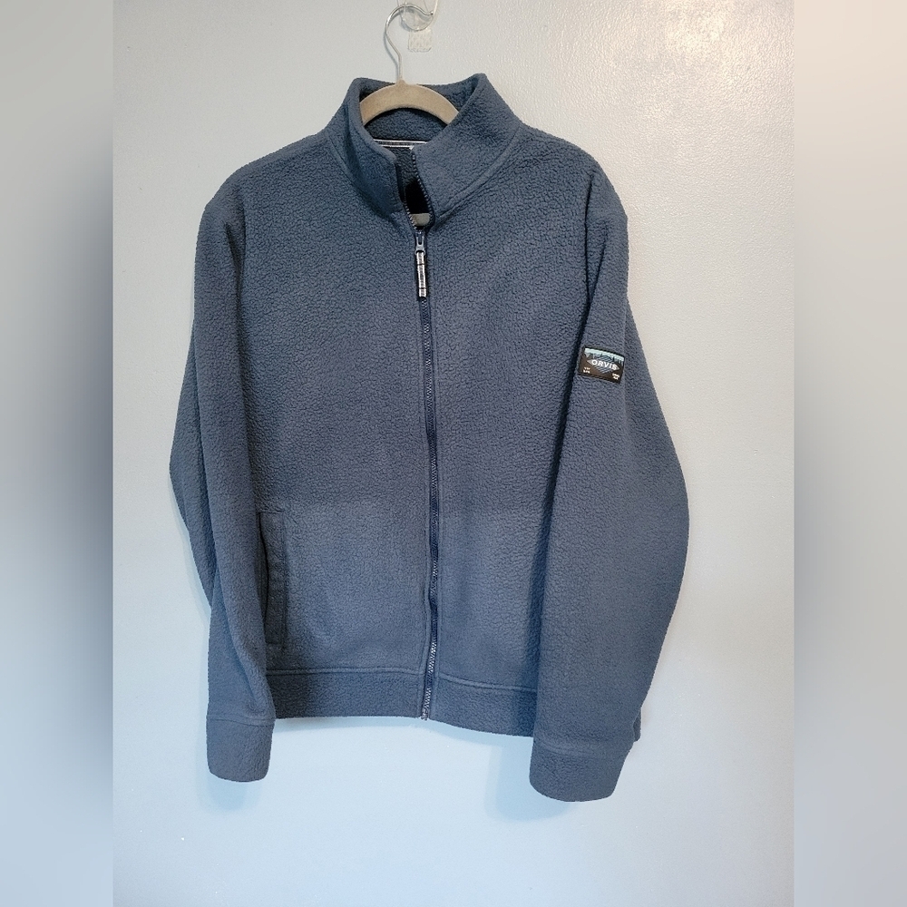 Orvis Men's Fleece Full Zip Jacket Blue Size M